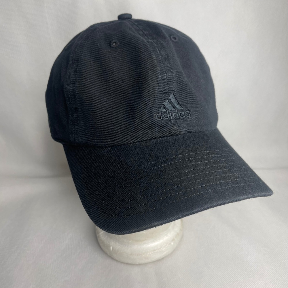 Adidas AeroReady Cotton Sports Cap Adjustable OSFM Black Baseball Dad Hat